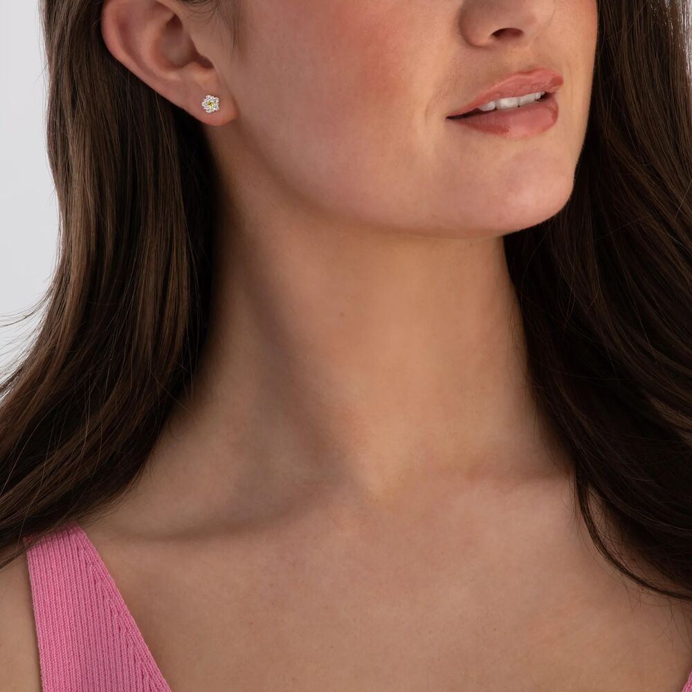 Thomas Sabo Earrings - Blooming Skies Small Silver Daisy Studs