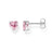 Thomas Sabo Earrings - Heart-Shaped Pink Zirconia Studs