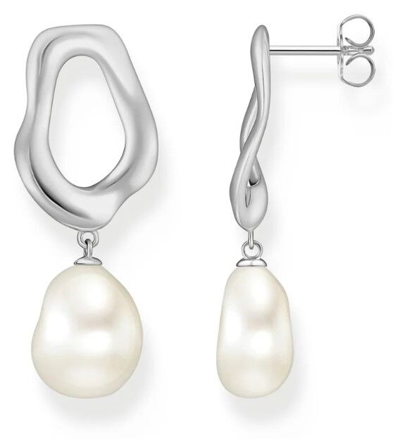 Thomas Sabo Earrings - Freshwater Pearl Silver Studs