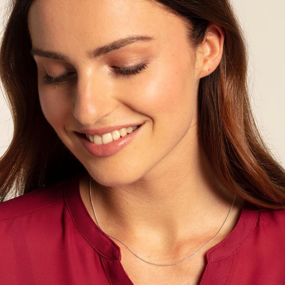 Thomas Sabo Charm Club - Round Belcher Thin Silver Chain