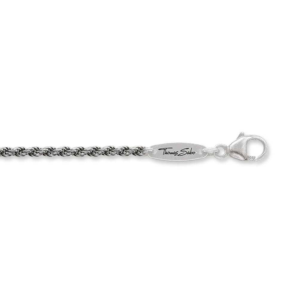 Thomas Sabo Charm Club - Cord Thick Silver Blackened Chain