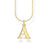 Thomas Sabo Charm Club - Letter "A" Yellow Gold Necklace