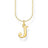 Thomas Sabo Charm Club - Letter "J" Yellow Gold Necklace