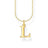 Thomas Sabo Charm Club - Letter "L" Yellow Gold Necklace