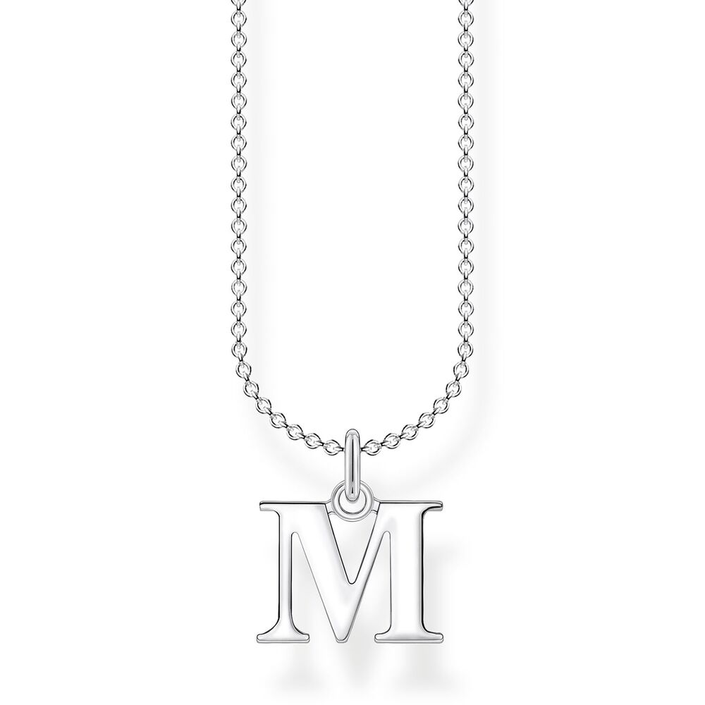Thomas Sabo Charm Club - Letter "M" Silver Necklace
