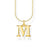 Thomas Sabo Charm Club - Letter "M" Yellow Gold Necklace