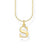 Thomas Sabo Charm Club - Letter "S" Yellow Gold Necklace