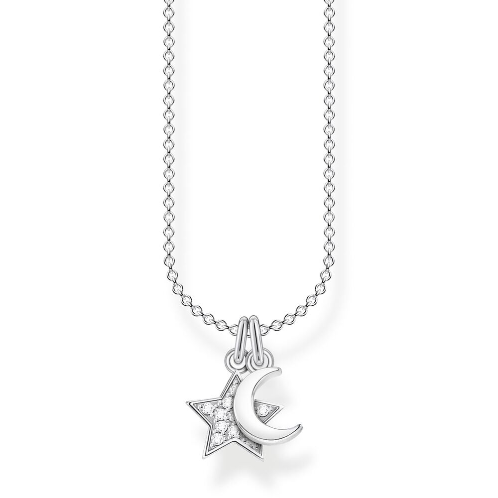 Thomas Sabo Charm Club - Star & Moon Silver Necklace