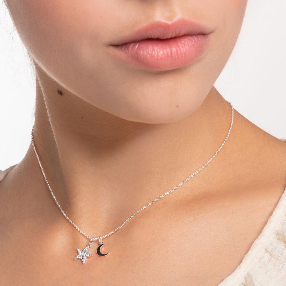 Thomas Sabo Charm Club - Star & Moon Silver Necklace