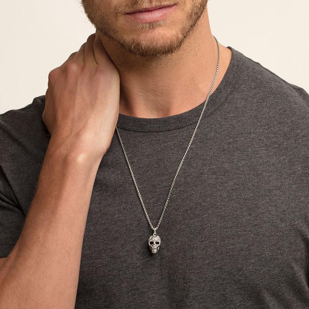 Thomas Sabo Pendant - Lily Skull Silver