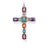 Thomas Sabo Pendant - Cross Colourful Stones Silver