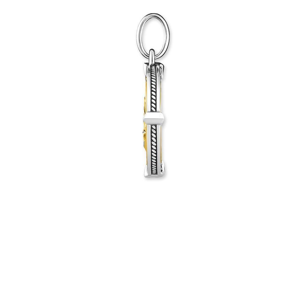 Thomas Sabo Pendant - Faith, Love, Hope Silver + Yellow Gold