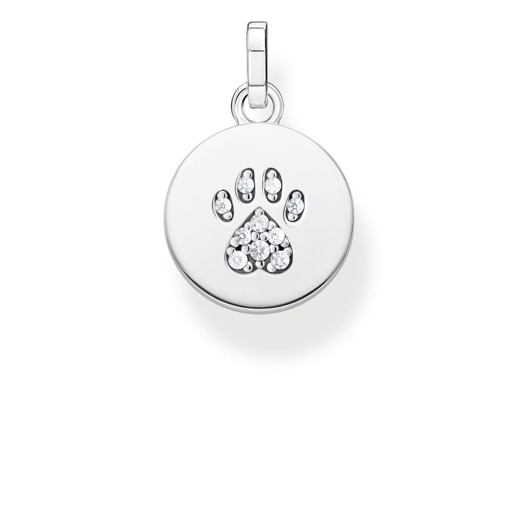 Thomas Sabo Pendant - Cat Paw Disc Silver
