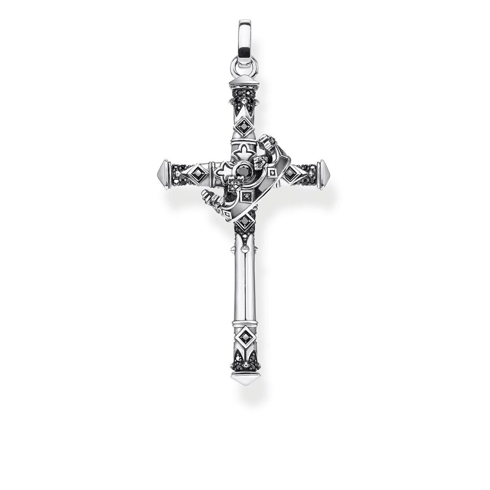 Thomas Sabo Pendant - Cross & Crown Silver