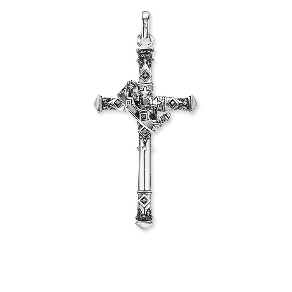 Thomas Sabo Pendant - Cross & Crown Silver