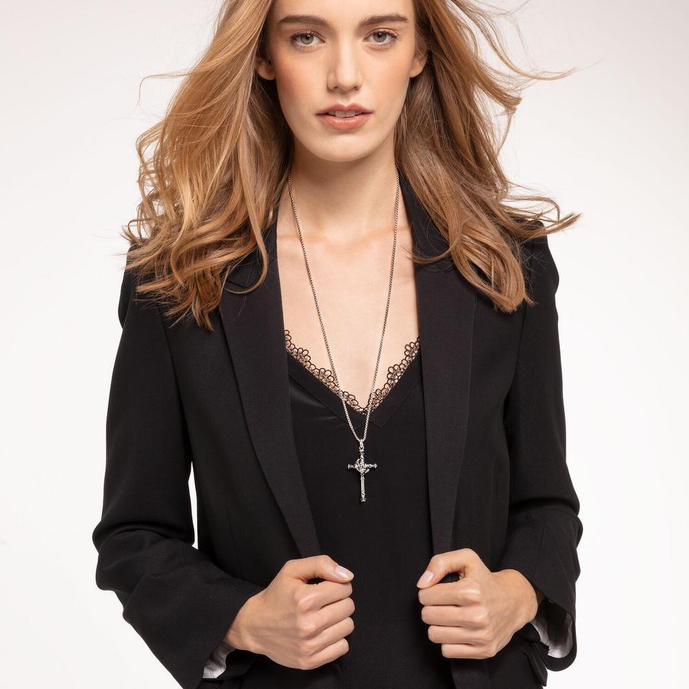 Thomas Sabo Pendant - Cross & Crown Silver
