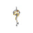 Thomas Sabo Pendant - Key with Snake Yellow Gold + Silver