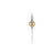 Thomas Sabo Pendant - Sword Silver + Yellow Gold
