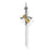 Thomas Sabo Pendant - Sword Silver + Yellow Gold