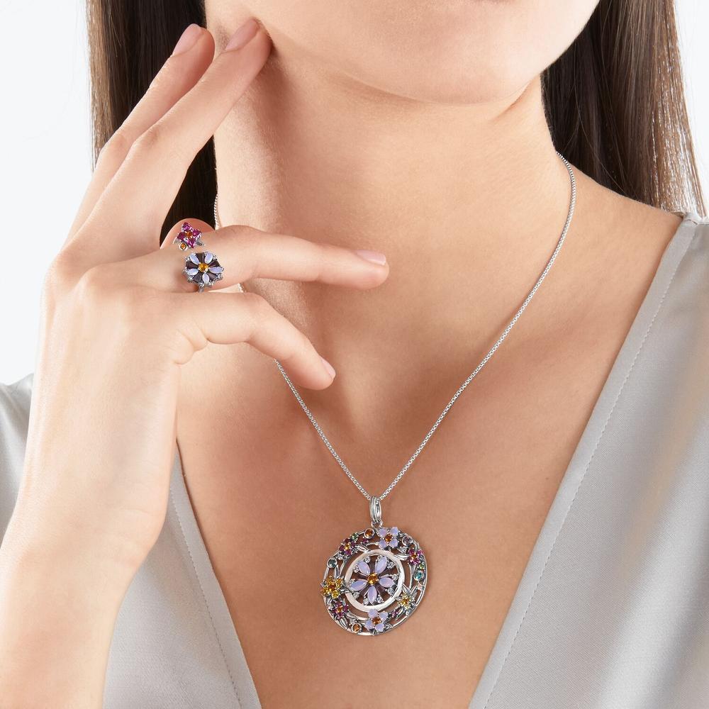 Thomas Sabo Pendant - Flowers Silver
