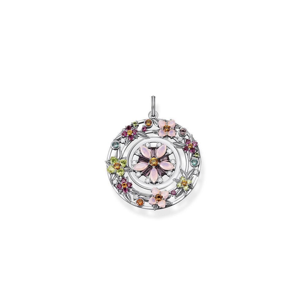 Thomas Sabo Pendant - Flowers Silver