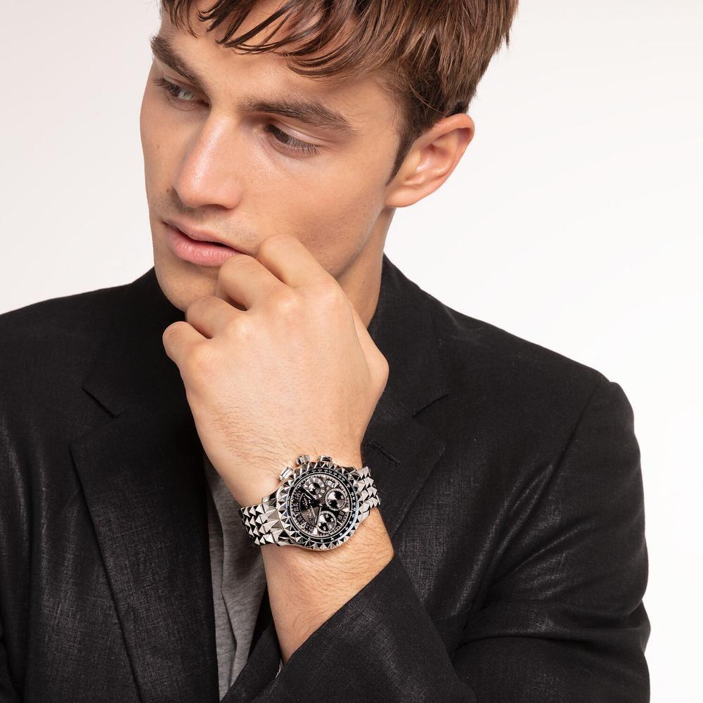 Thomas Sabo Men’s Watch - Rebel At Heart Chronograph Black Silver