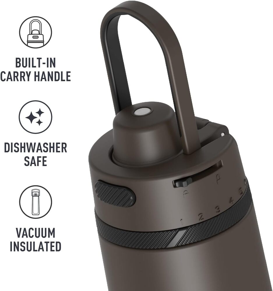 Thermos Guardian Vacuum Insulated Bottle Espresso Black 710ml