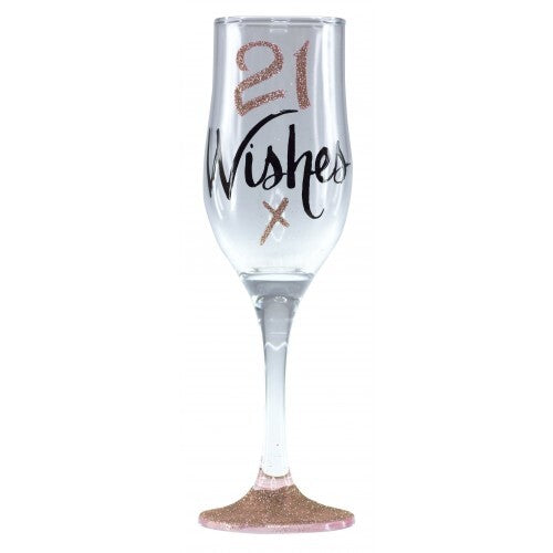 Rose Gold Flute - 21 Wishes