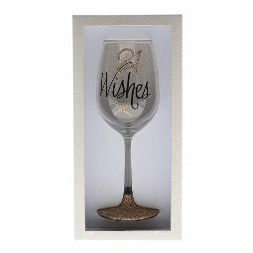 Rose Gold Wine Glass - 21 Wishes