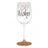Rose Gold Wine Glass - 30 Wishes