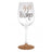 Rose Gold Wine Glass - 40 Wishes