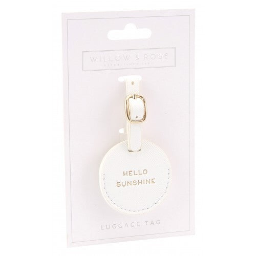 Willow & Rose Luggage Tag - White