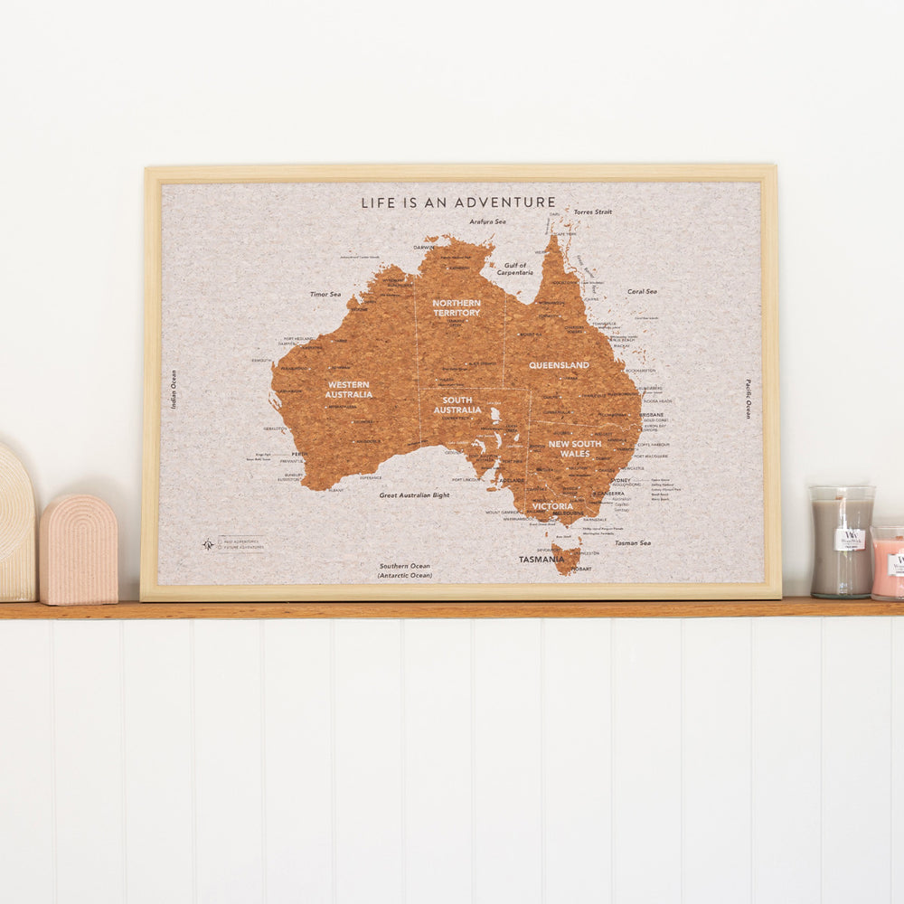 Australia Travel Pin Board by Splosh - Large