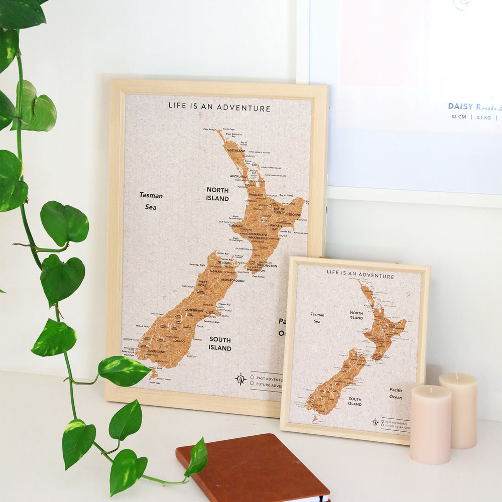 New Zealand Travel Pin Board by Splosh - Small