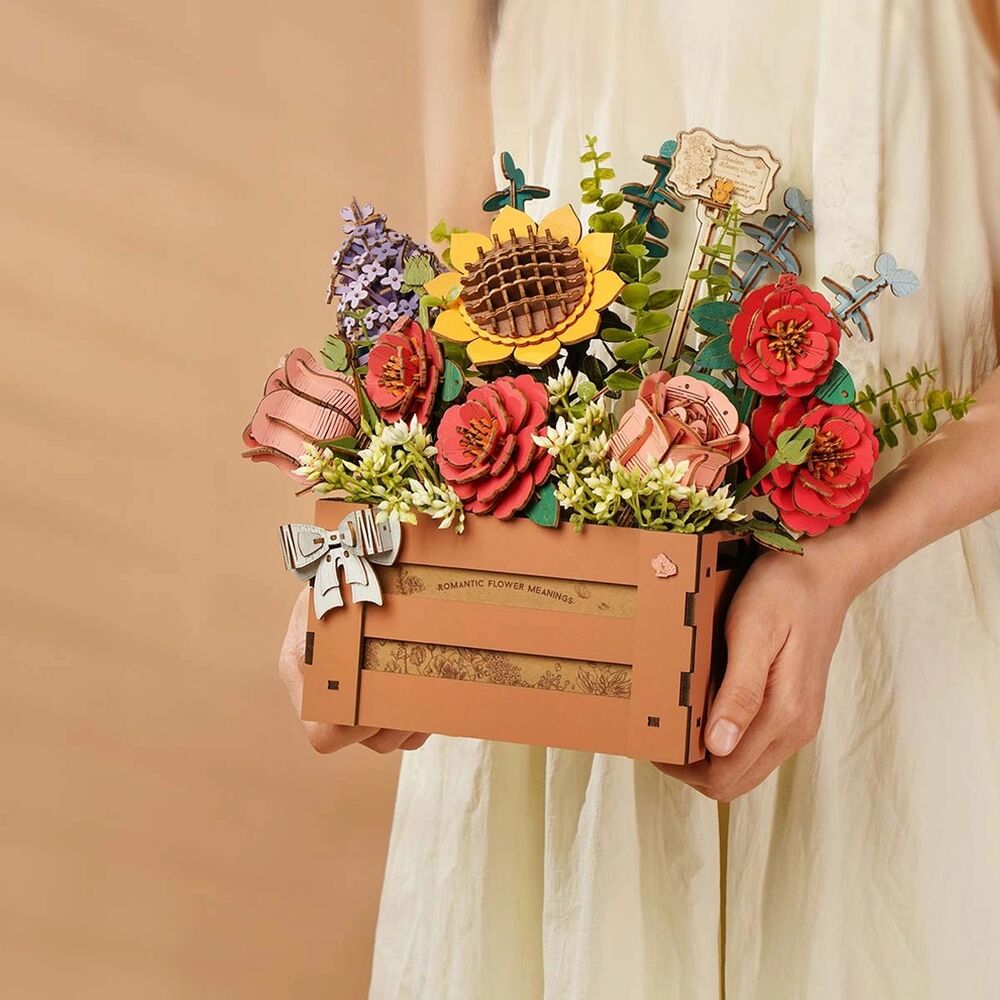 Rolife Wooden Model - DIY 3D Wooden Puzzle Bloom Box