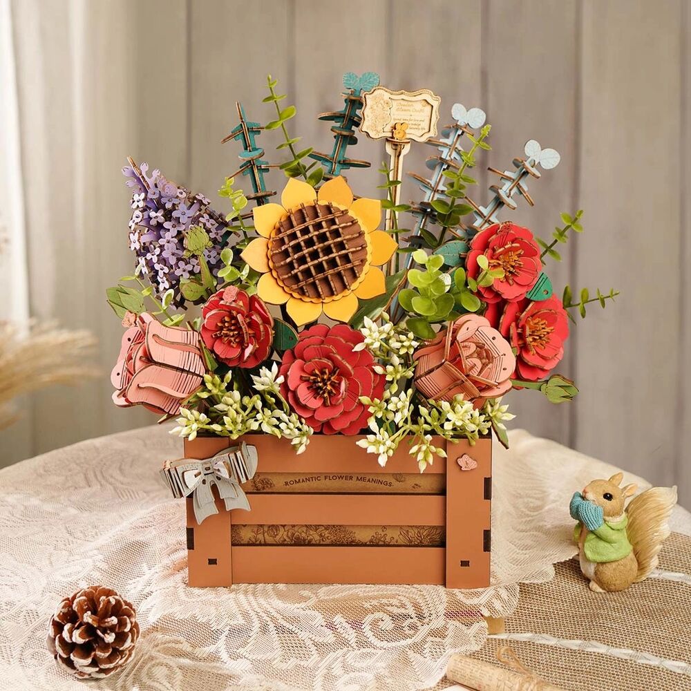 Rolife Wooden Model - DIY 3D Wooden Puzzle Bloom Box