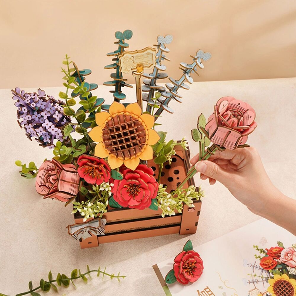 Rolife Wooden Model - DIY 3D Wooden Puzzle Bloom Box