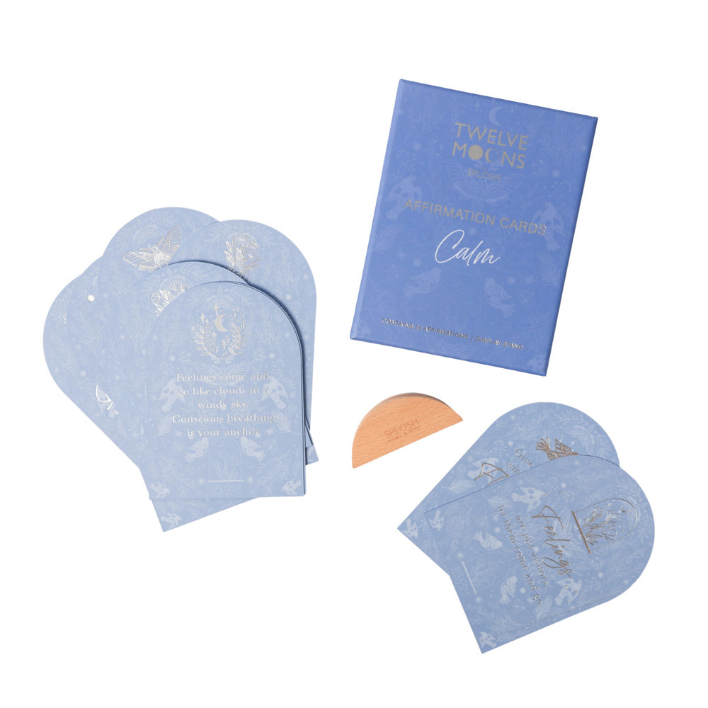 Splosh Twelve Moons Affirmation Cards - Calm