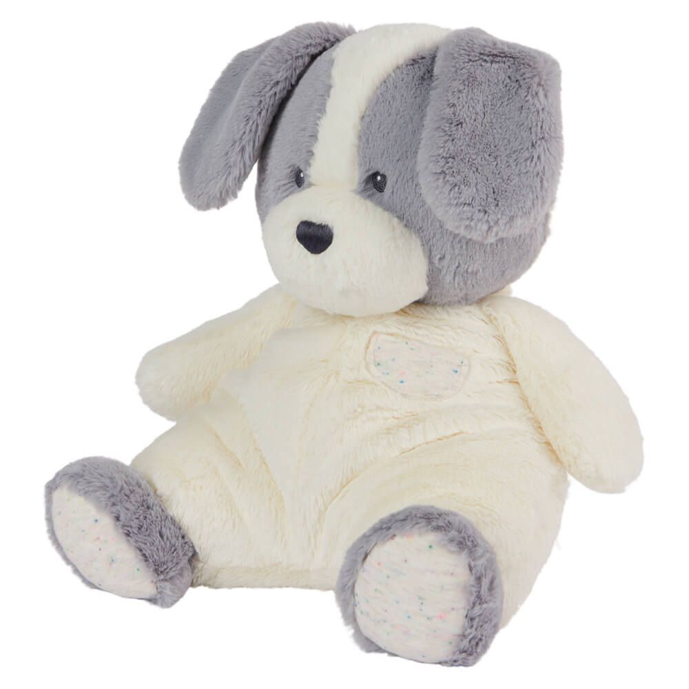 Gund Oh So Snuggly - Grey & White Puppy Large