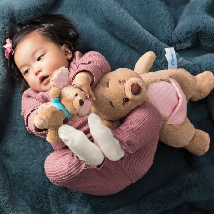 Disney x Gund - Oh So Snuggly Winnie the Pooh Kanga & Roo 35cm