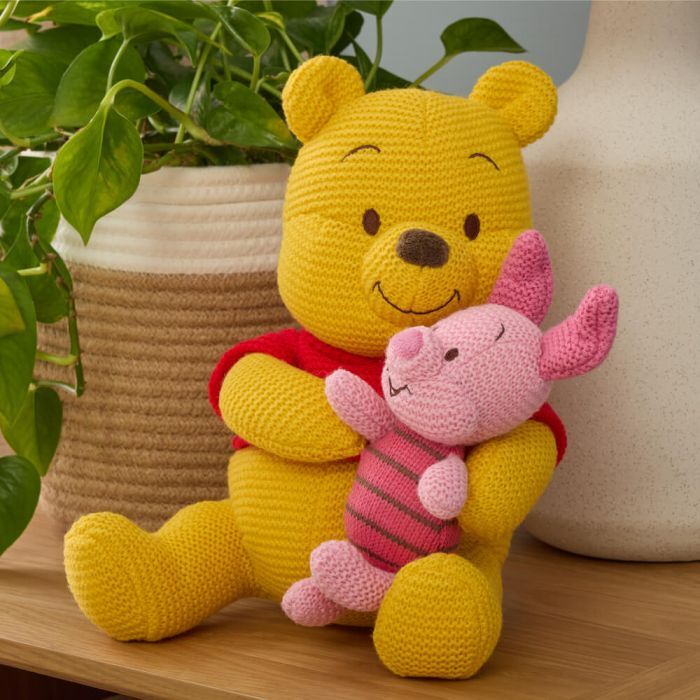 Disney x Gund - Knit Winnie the Pooh & Piglet Plush 25cm