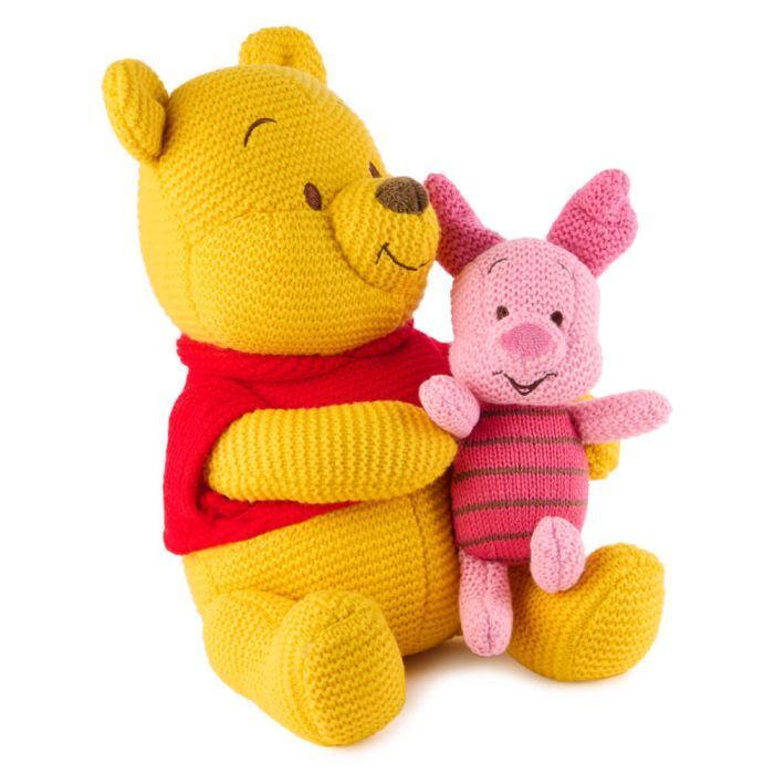 Disney x Gund - Knit Winnie the Pooh & Piglet Plush 25cm