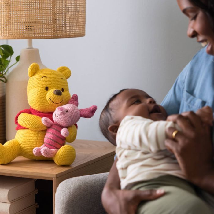 Disney x Gund - Knit Winnie the Pooh & Piglet Plush 25cm