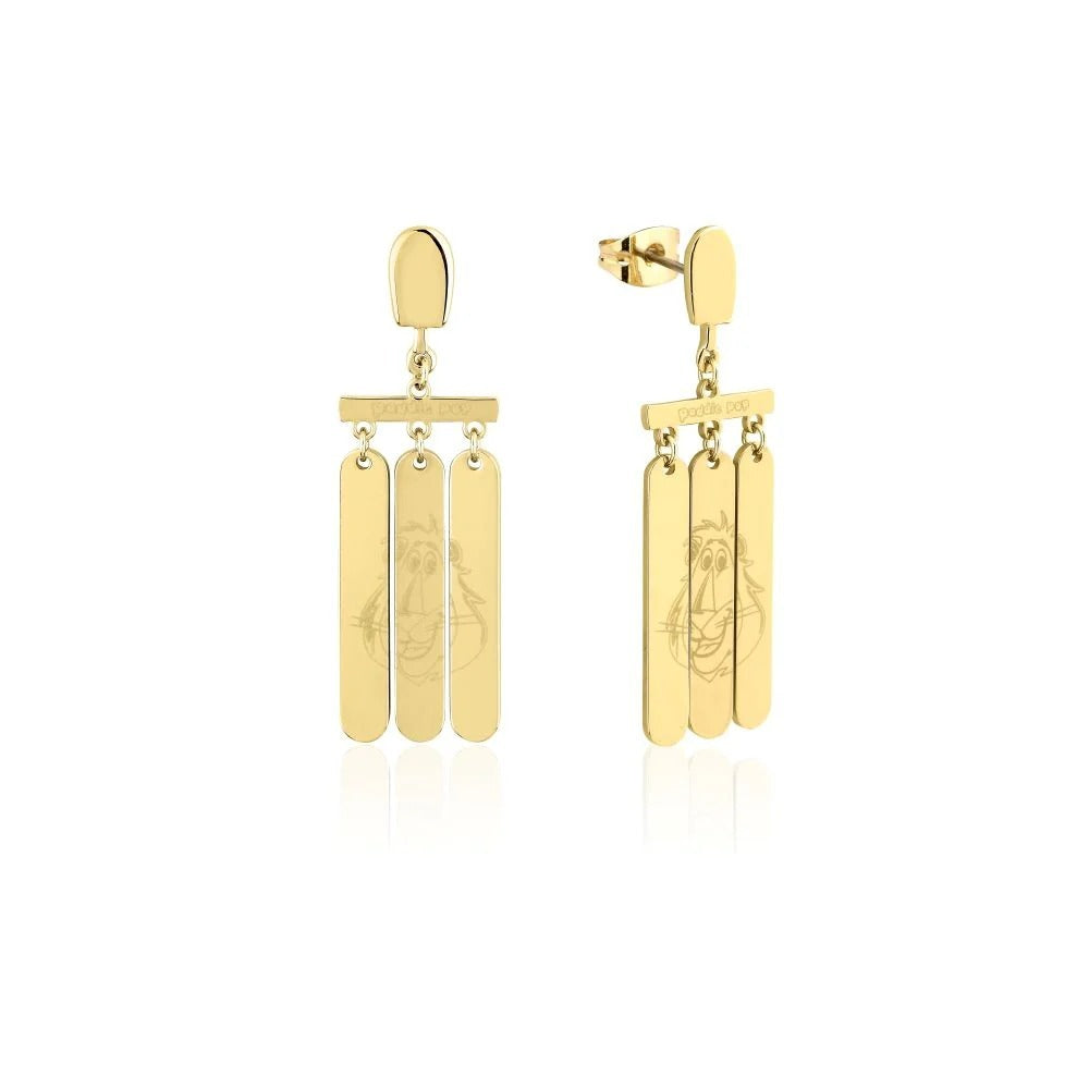 Streets Couture Kingdom - Paddle Pop - Max the Lion Lick-a-Prize Drop Earrings Gold
