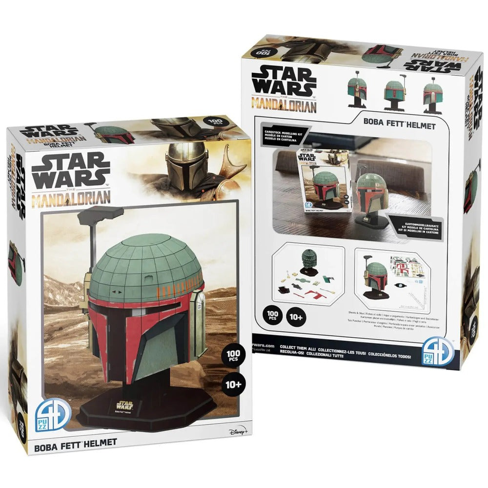 4D Puzz Star Wars The Mandalorian 3D Puzzle - Boba Fett's Helmet