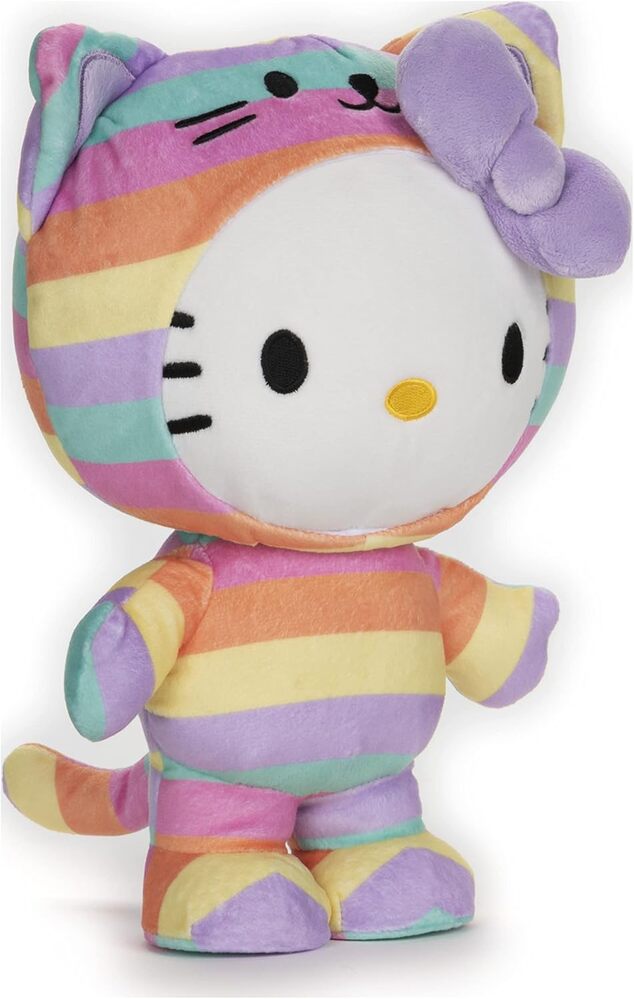 Hello Kitty and Friends Plush - Hello Kitty in Rainbow Outfit 24cm