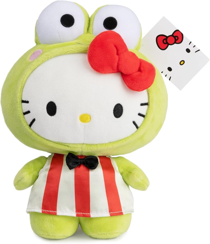 Hello Kitty and Friends Plush - Hello Kitty in Keroppi Costume 24cm