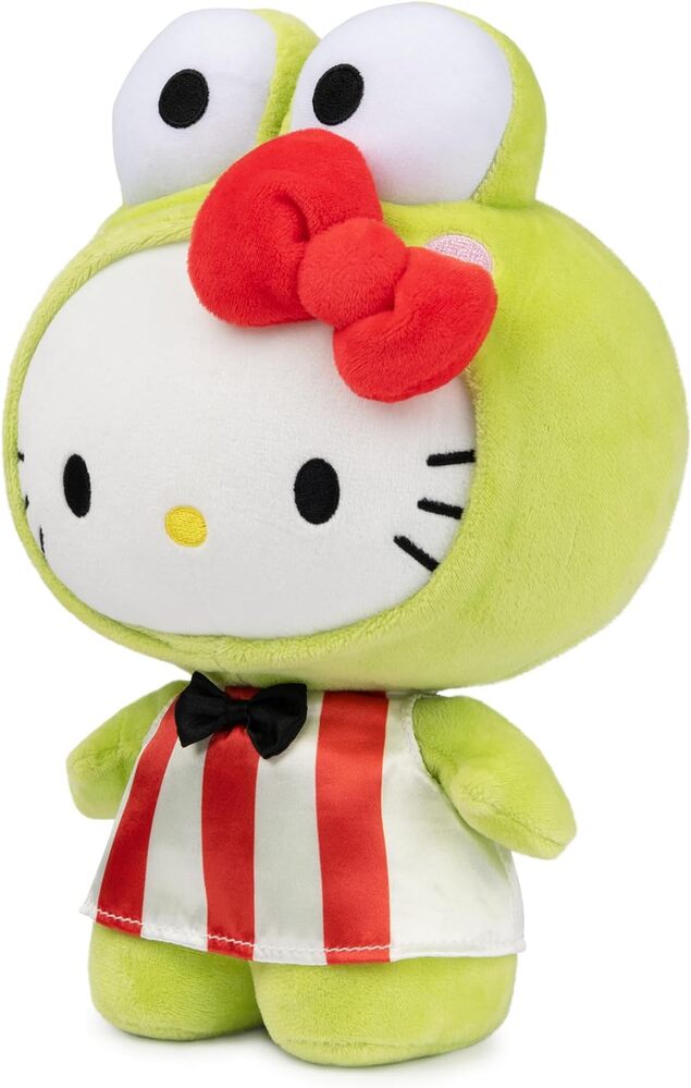 Hello Kitty and Friends Plush - Hello Kitty in Keroppi Costume 24cm