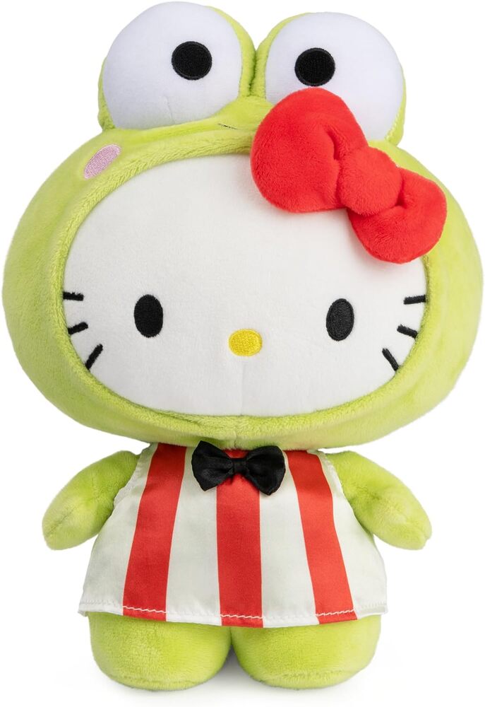 Hello Kitty and Friends Plush - Hello Kitty in Keroppi Costume 24cm