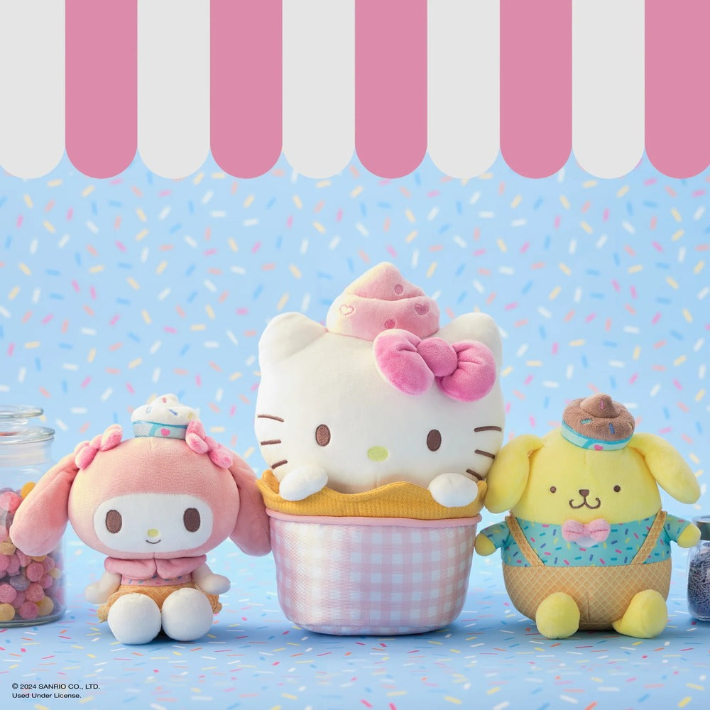 Hello Kitty and Friends Plush - Hello Kitty Ice Cream Sundae 26cm